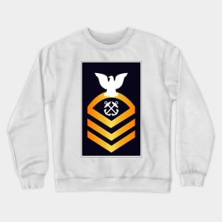 Navy - CPO - Blue - Gold without Txt Crewneck Sweatshirt